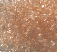 100 8mm Acrylic Faceted Champagne